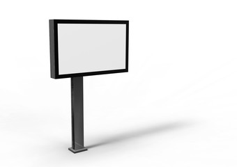 Obraz premium advertising billboard on white background