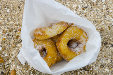 Bag of doughnuts.