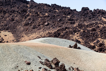 Los Roques de Garcia, unique emblematic Teide Volcano of the island of Tenerife
