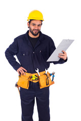 smiling young worker