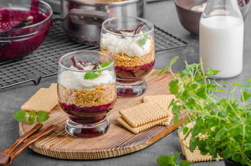 Cheesecake in glass