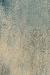 Detail of the old painted metal surface with clear structure, closeup