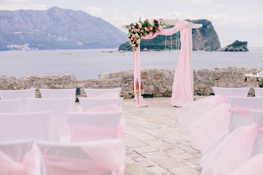 Destination Wedding Arch With Decoration