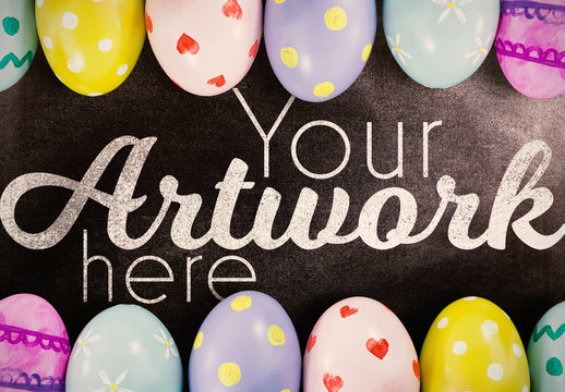 Easter Chalkboard Mockup