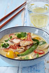 Asian Coconut Fish Soup 