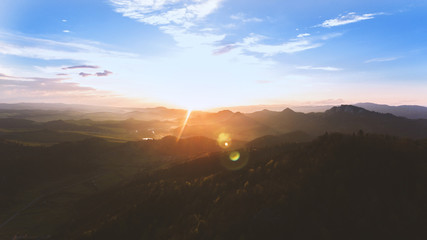 Obraz premium Sunset in mountain