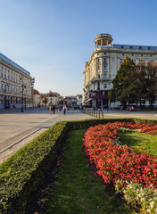 Poland, Masovian Voivodeship, Warsaw, Krakowskie Przedmiescie Street