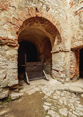 Poland, Lesser Poland Voivodeship, Wygielzow, Interior of the Lipowiec Castle