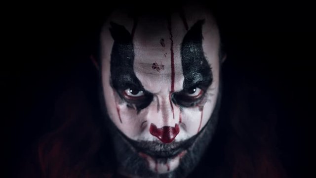 4k Halloween Horror Clown Man From Darkness
