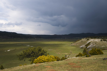 The Karagol Plateau with Beautiful Meanders at Sakarya Turkey
