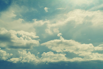 blue sky and clouds background