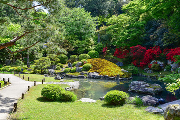 Naklejka premium 青蓮院門跡 日本庭園