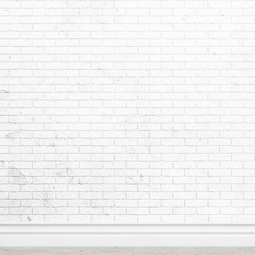 Old white brick wall texture for background usage as a backdrop design