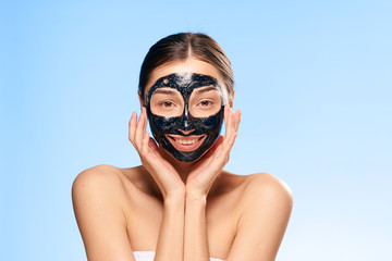 Fototapeta premium mask for skin cleansing, narrowing of pores, removal of the focus inflamed...