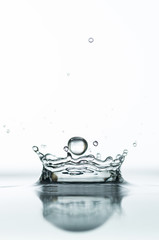 Photo of water splashes and ripples background