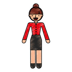 businesswoman avatar character icon vector illustration design