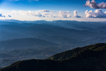 Obraz premium Sunset in mountains