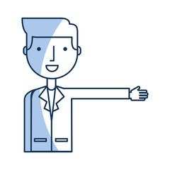 businessman avatar character icon vector illustration design