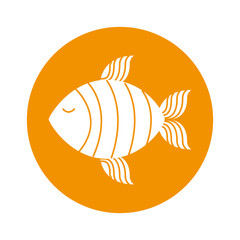 fish silhouette isolated icon vector illustration design