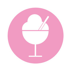 ice cream cup isolated icon vector illustration design