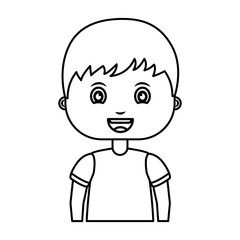 cute little boy character vector illustration design