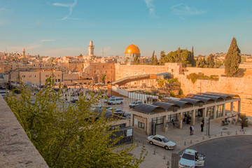 Fototapeta premium Spring views of the holy city Jerusalem