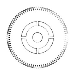 machinery gear isolated icon vector illustration design