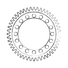 machinery gear isolated icon vector illustration design