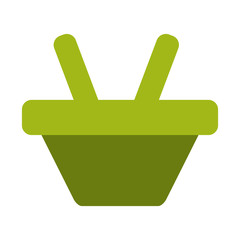 Shopping basket symbol icon vector illustration graphic design