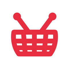 Shopping basket symbol icon vector illustration graphic design