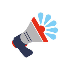 Obraz premium Bullhorn advertising symbol icon vector illustration graphic design