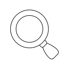 Magnifying glass lupe icon vector illustration graphic design