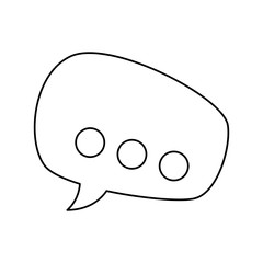 Bubble chat symbol icon vector illustration graphic design
