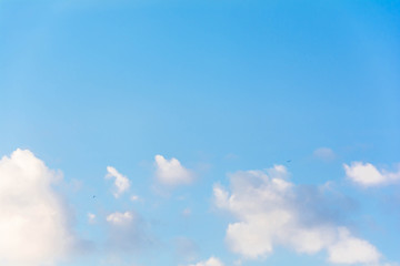 blue sky cloud on air