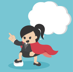 super business woman pointing With confidence