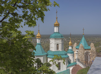 Fototapeta na wymiar Church of the St Nicolas in Sviatohirsk Lavra