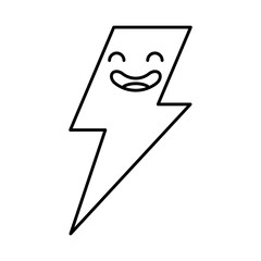 thunder ray kawaii character vector illustration design