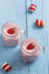 Fresh strawberry smoothie