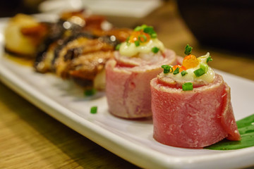 roll Tuna Sushi Japanese food