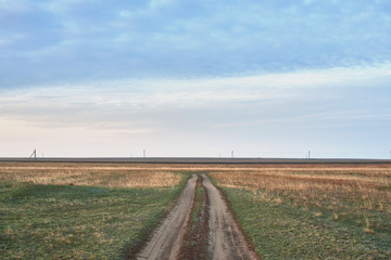 Fototapeta na wymiar Landscape Kazakh steppe
