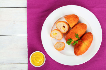 Chicken Cutlets stuffed with butter and cheese