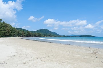 Fototapeta na wymiar View of the beach at Phi Phi Islands area in Krabi province Thailand.