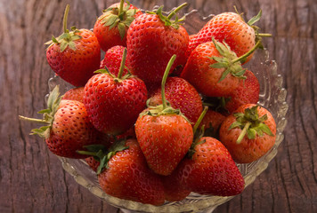 close up fresh strawberry