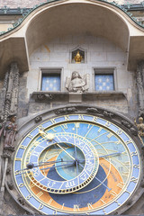 Fototapeta na wymiar Prague astronomical clock Orloj on Old Town Hall, Prague, Czech Republic