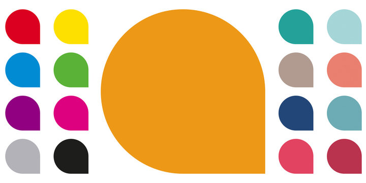 BOUTON ROND COLOR&Eacute;