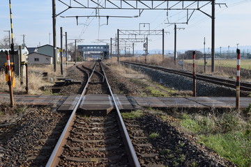 羽越本線の線路