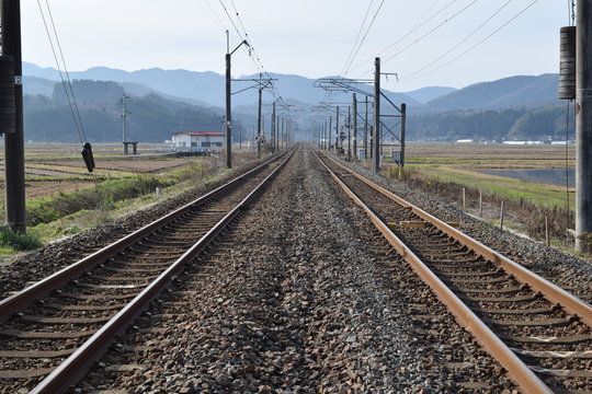 羽越本線の線路