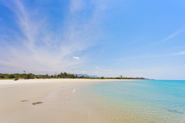 beautiful beach and tropical sea scenery in Thailand.