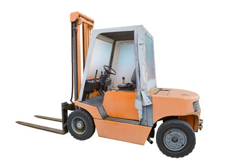 warehouse hoist isolated on white background