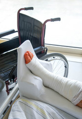 Frisch operiert im Krankenhaus